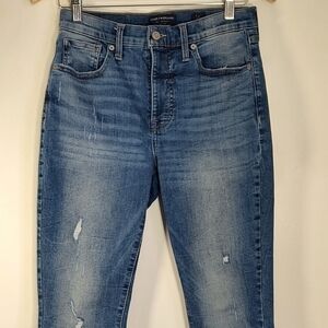 Lucky Brand High Rise Skinny Bridgette Women's frayed Hem Jeans